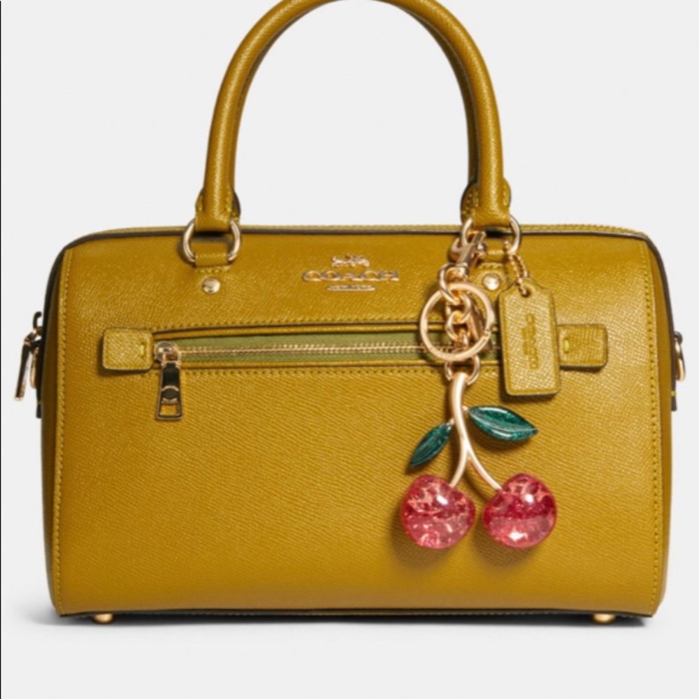 SOLD! ❌ Coach Signature Cherry 🍒 Bag Charm